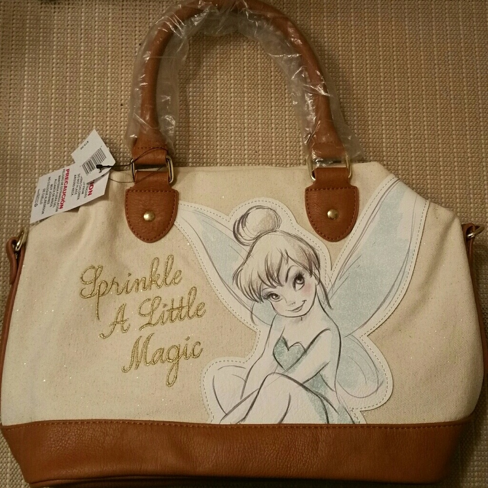 Disneyland Boutique Canvas Tinkerbell purse